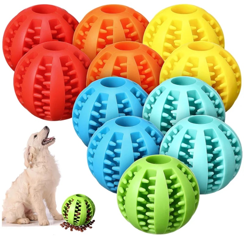 Food Snacks Distribution - 1-4Pcs Dog Toy Snack Ball Interactive