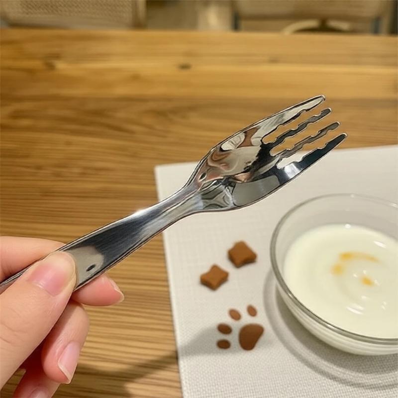 Food Snacks Ideas For Kids - Compact Stainless Spoon And Fork Set