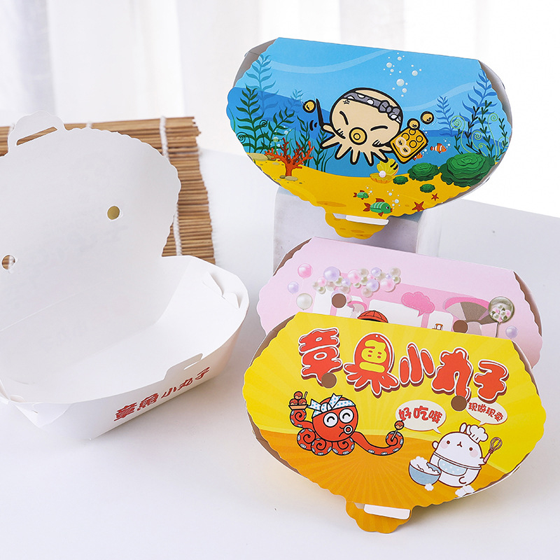 100Pcs Disposable Cartoon Octo - огляд і ціна Food Snacks Box