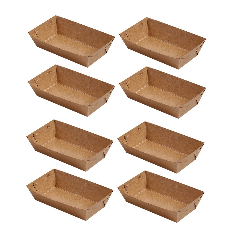 Disposable Kraft Paper Food Tr - огляд і ціна Food Snacks Box