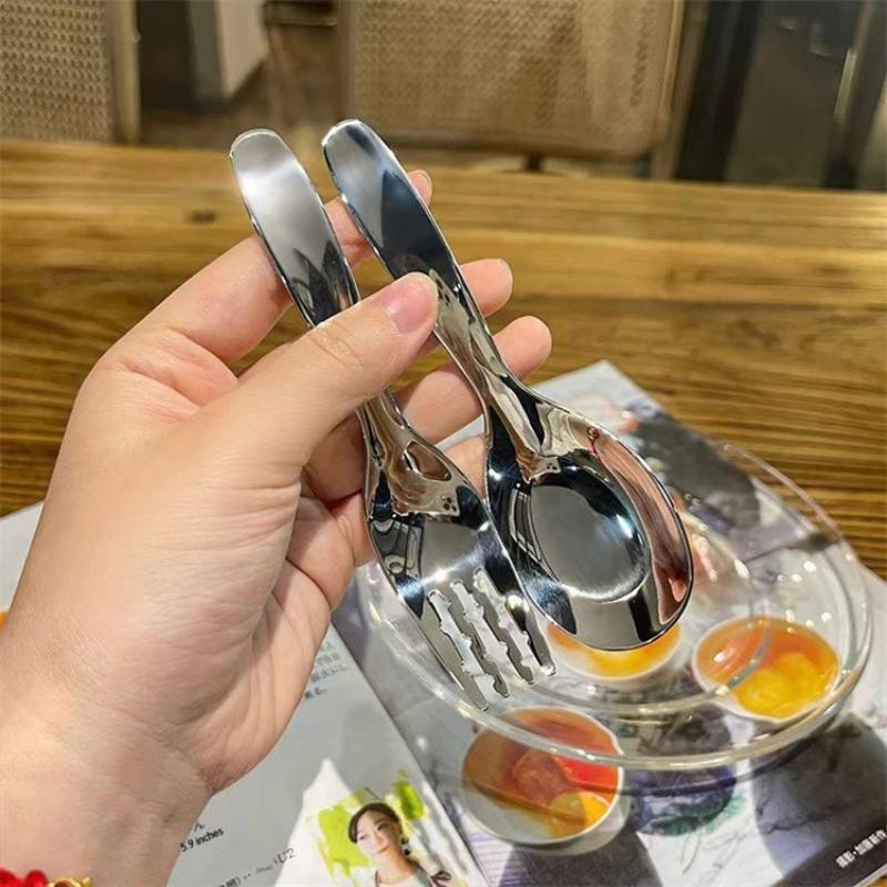 Compact Stainless Spoon And Fo - огляд і ціна Food Snacks Ideas For Kids